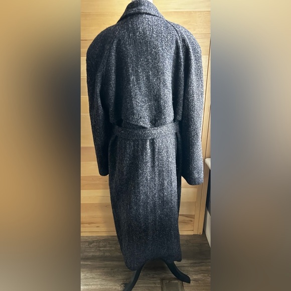 Women/Mens Charcoal Trench Coat made in Romania with wool, unisex - Picture 10 of 12